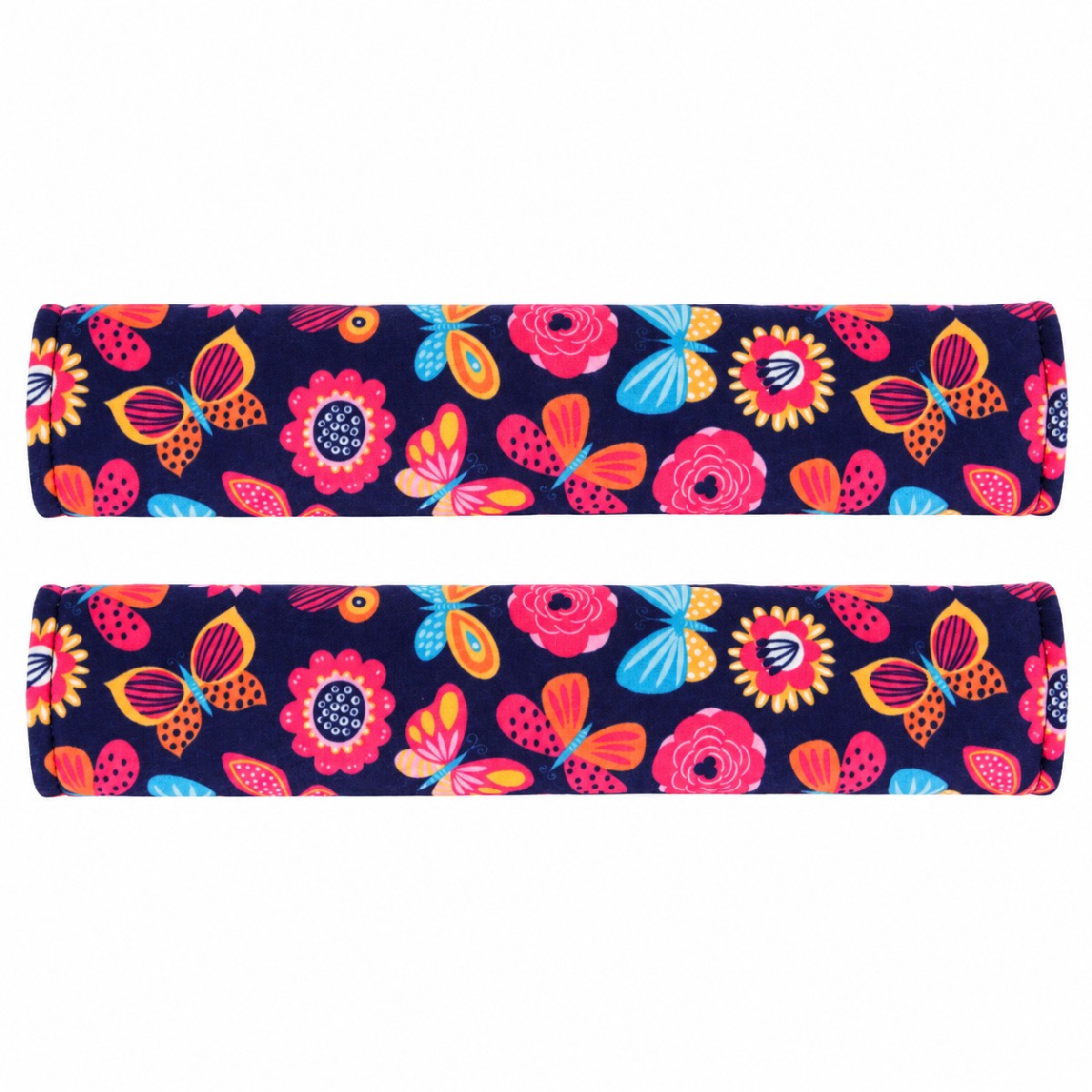 Colorful Floral Butterfly Padded Covers کاور کمربند خودرو طرح پروانه شیکدو مدل CK21 بسته 2 عددی - تصویر 1